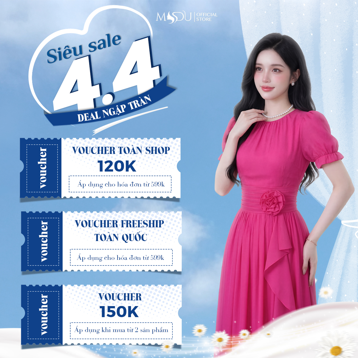 Social Banner Siêu Sale 4.4 – MYDU Official Store 1