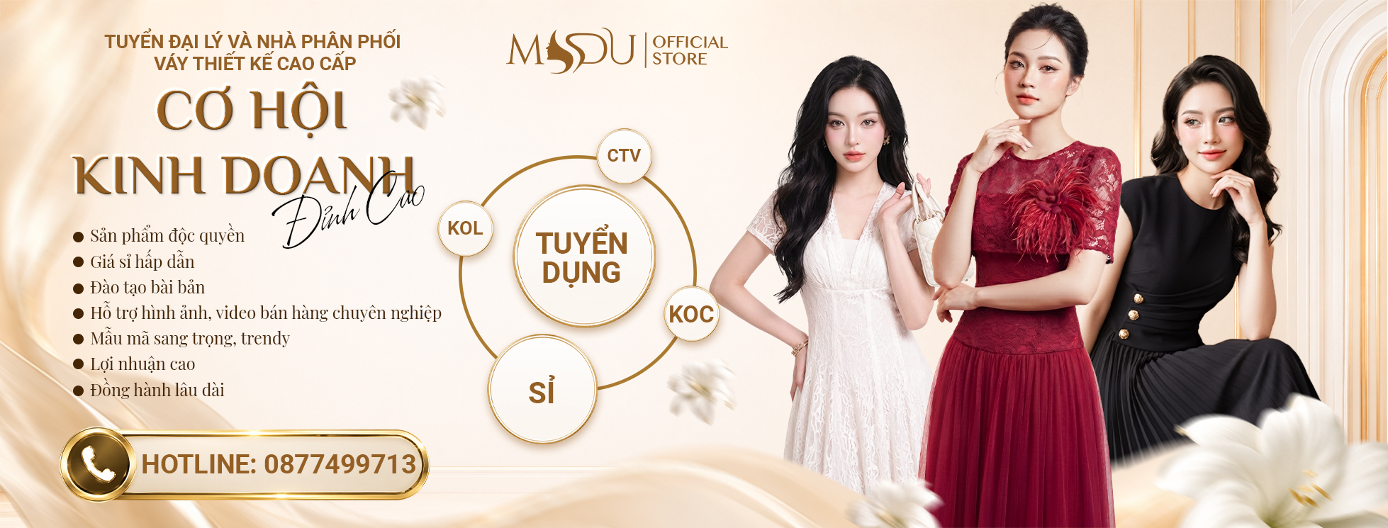 Bìa tuyển đại lý và nhà phân phối thời trang cao cấp – MYDU 1