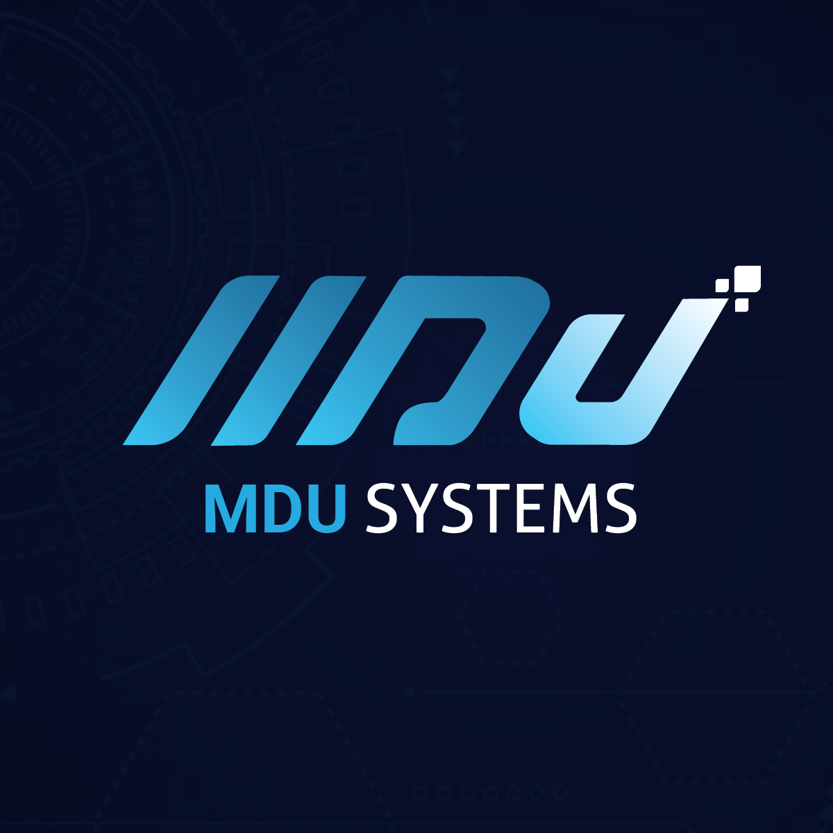 Logo thương hiệu công nghệ MDU Systems 1