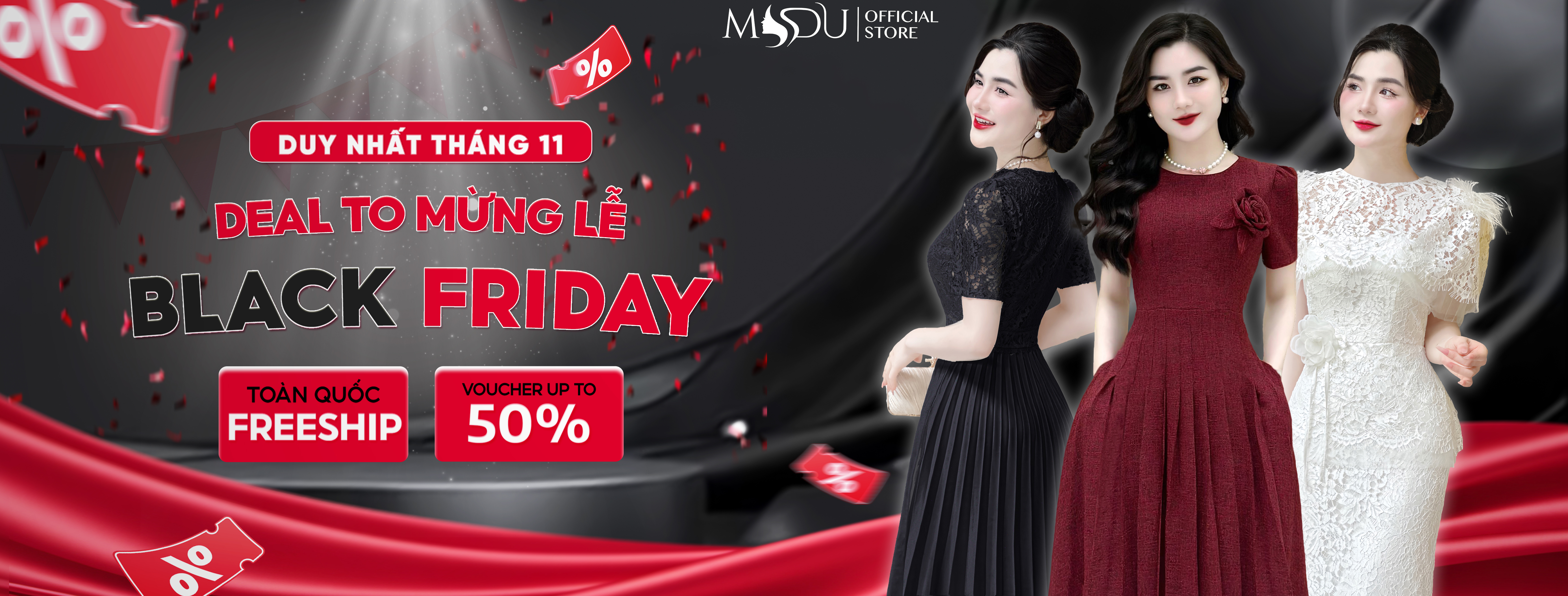 Bìa Facebook chiến dịch Black Friday – MYDU Official Store 1